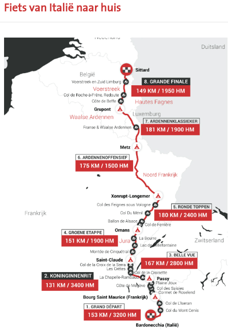 Tour for Life 2018 Route